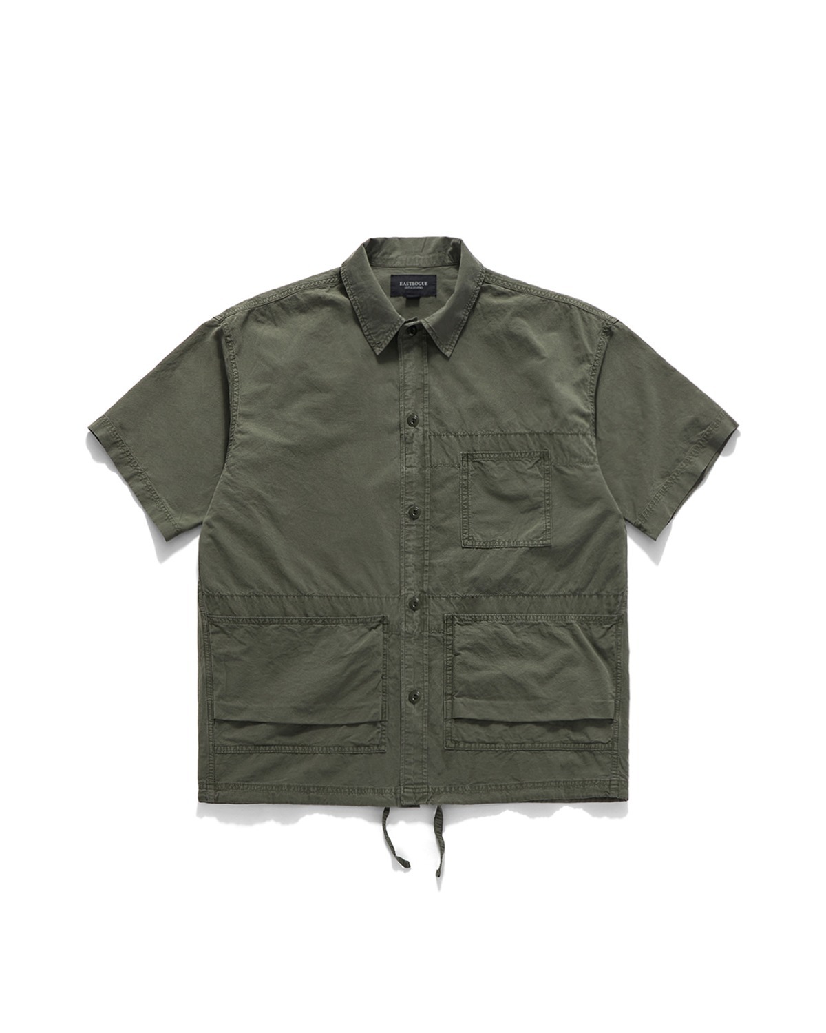EASTLOGUE CARPENTER WORK HALF SHIRTS OLIVE 공식 상품 이미지